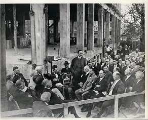 Downtown YMCA Building Cornerstone Ceremony at 512 Lamar, 1924