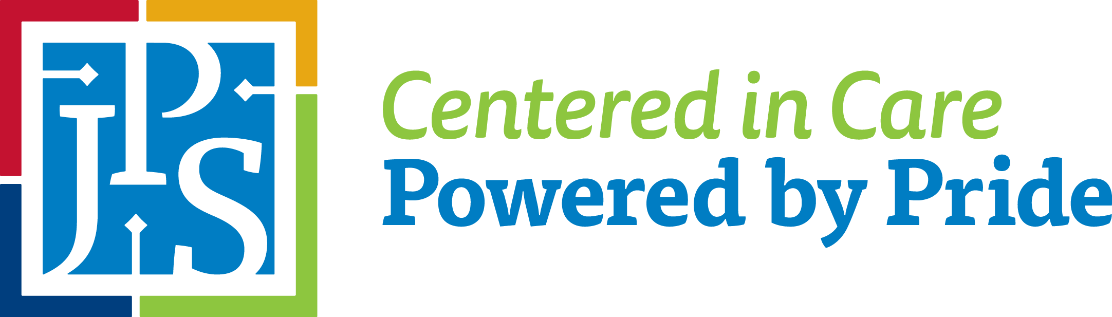 JPS Center in Care Powered by Pride Logo