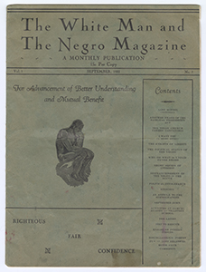 The White Man and the Negro Magazine, September 1932