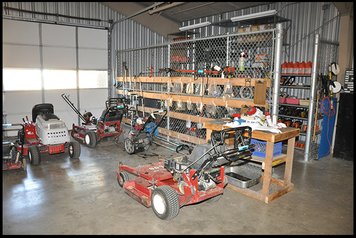 Lawnmower Repair Shop (Work Detail)