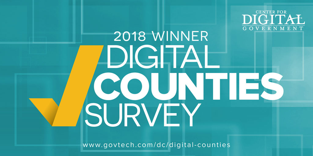 2018 Winner Digital Counties Survey Logo