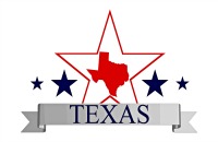Texas State with stars design