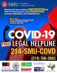 English COVID Helpline flyer