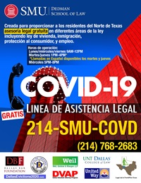 Spanish COVID Helpline flyer