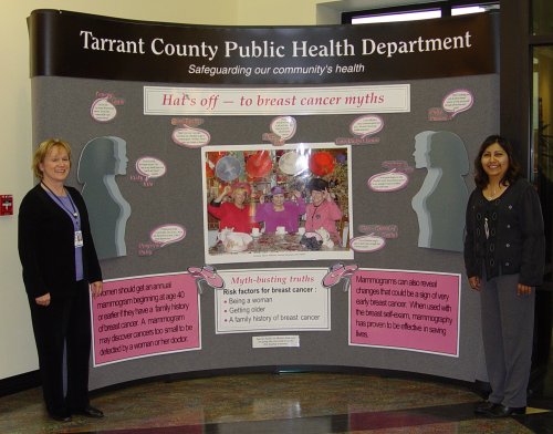 Tarrant County Breast Cancer Awareness Booth Display