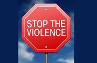 Stop the violence sign