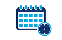 Important Dates calendar with clock icon